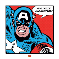 Captain America - Kunstdruck - Für die Wahrheit und...