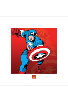 Captain America - Kunstdruck - Marvel Comics + Zusatzartikel