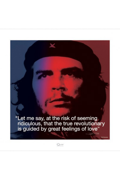Che Guevara  - Kunstdruck - Zitat - Love