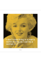 Monroe, Marilyn - Kunstdruck - Zitat - Man´s World