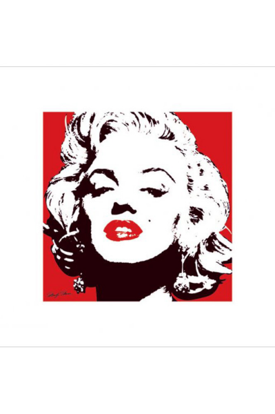 Monroe, Marilyn - Kunstdruck - Rot