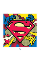 Superman  - Kunstdruck - Pop Art Schild