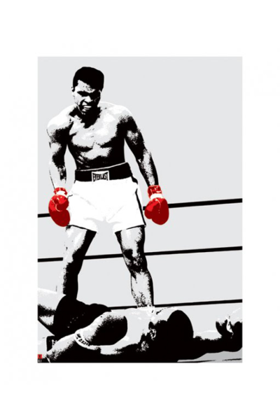 Ali, Muhammad - Kunstdruck - Rote Boxhandschuhe