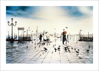 Venedig - Kunstdruck - Der Kuss