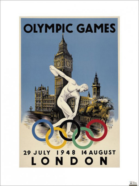 London  - Kunstdruck - 1949 Olympics