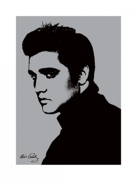 Presley, Elvis - Kunstdruck - Metallic