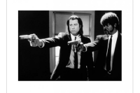 Pulp Fiction - Kunstdruck - B&W Waffe