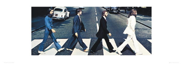 Beatles, The - Kunstdruck - Abbey Road Zebrastreifen