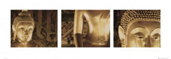Buddha - Kunstdruck - Triptychon