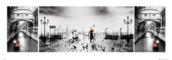 Italien - Kunstdruck - Venedig Triptychon Version 2