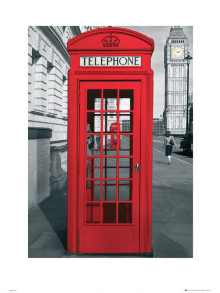 London  - Kunstdruck - Telefonzelle