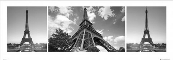 Paris - Kunstdruck - Triptychon