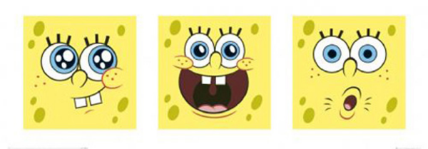 Spongebob - Kunstdruck - Gesichter