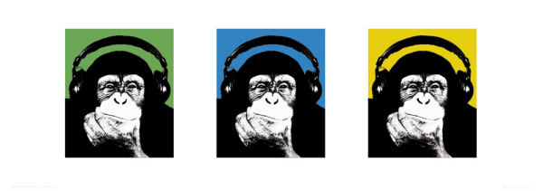 Steez - Kunstdruck - Affe