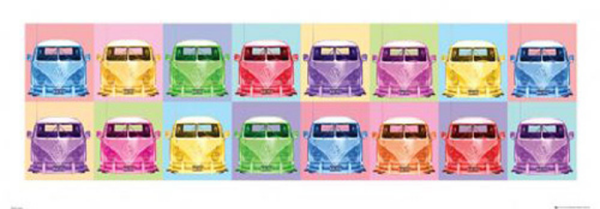 Volkswagen - Kunstdruck - VW Bus Pop Art