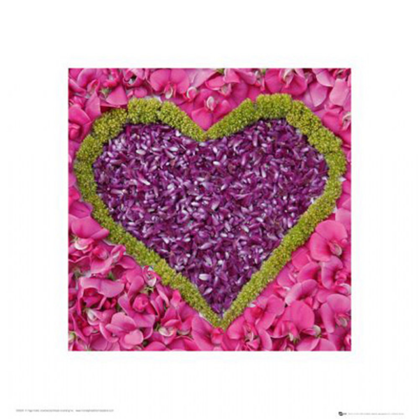 Madalenes Hearts - Kunstdruck - Pink