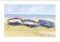 Hewlett, Jane - Kunstdruck - Beach Boats, St Ives