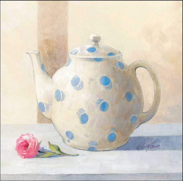 Mcgowan, Peter - Kunstdruck - Teapot And Rose