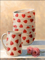 Mcgowan, Peter - Kunstdruck - Breakfast Heart Bowls, Jug...