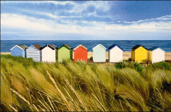 Heath, Margaret - Kunstdruck - Beach Huts, Southwold