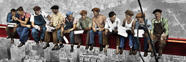 New York - Slim-Poster - Lunchtime Colored