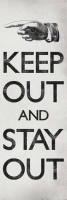 Keep out - Slim-Poster - And Stay Out