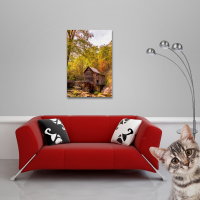 Alte Mühle im Herbst - Poster - Glade Creek Grist Mill