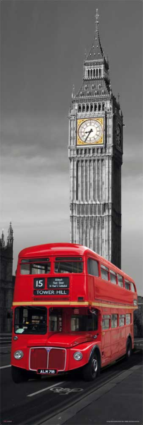 London - Slim-Poster - Red Bus