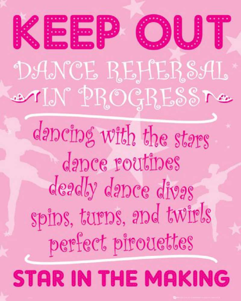 Keep Out - Mini-Poster - Ballerina