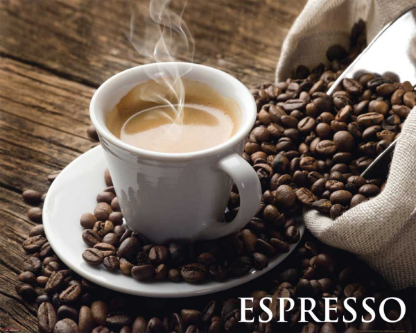 Kaffee - Mini-Poster - Espresso - Crema