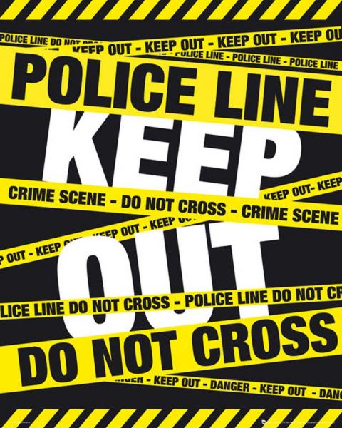 Police Tape - Mini-Poster - Keep Out