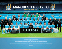 Fußball - Mini-Poster - Manchester City - Team 12/13