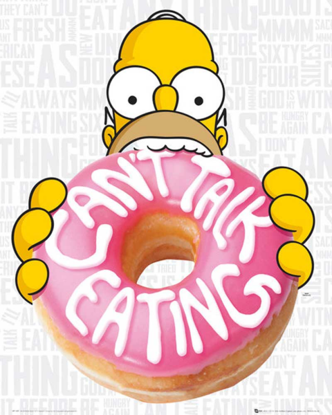 Simpsons, The - Mini-Poster - Eating