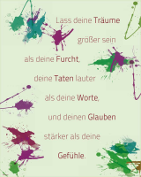 Motivational - Mini-Poster - Lass deine Träume…