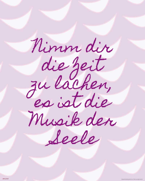 Motivational - Mini-Poster - Nimm dir Zeit zu lachen…
