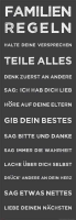 Motivational - Slim-Poster - Familienregeln
