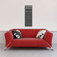 Motivational - Slim-Poster - Familienregeln