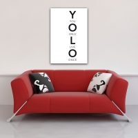 Motivational - Mini-Poster - YOLO - Worte