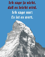 Motivational - Mini-Poster - Ich sage ja nicht daß...