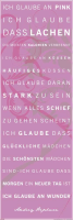 Motivational - Slim-Poster - Ich glaube an Pink
