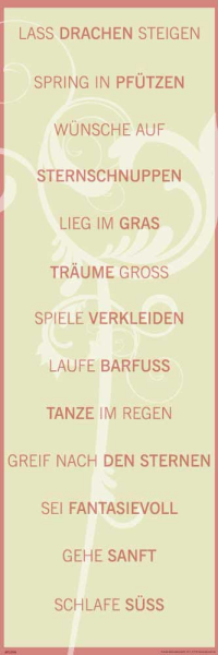 Motivational - Slim-Poster - Lass Drachen steigen