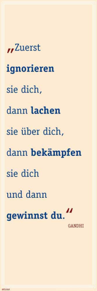 Motivational - Slim-Poster - Zuerst ignorieren Sie dich