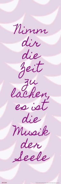 Motivational - Slim-Poster - Nimm dir die Zeit zu lachen
