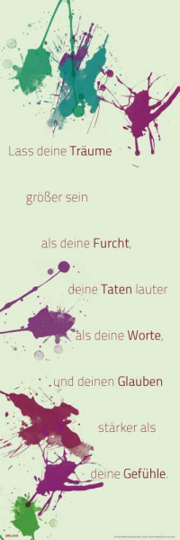 Motivational - Slim-Poster - Lass deine Träume größer sein