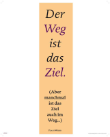 Motivational - Kunstdruck - Der Weg ist das Ziel