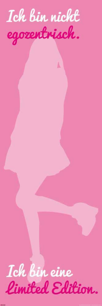 Motivational - Slim-Poster - Ich bin nicht egozentrisch