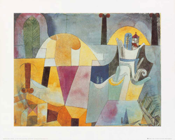 Klee, Paul - Kunstdruck - Landscape with black columns