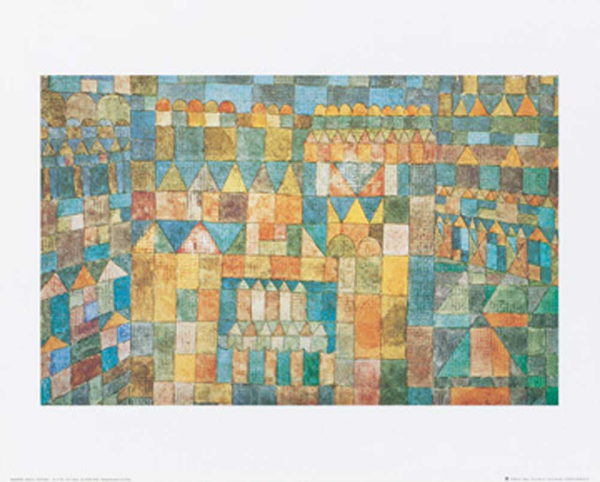 Klee, Paul - Kunstdruck - Tempelviertel von Pert, 1928