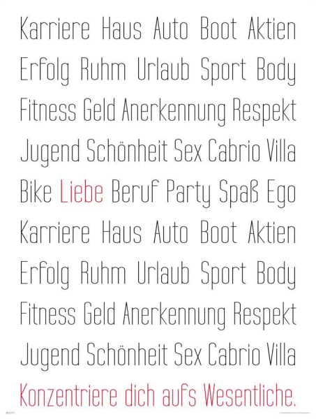 Motivational - Kunstdruck - Konzentration