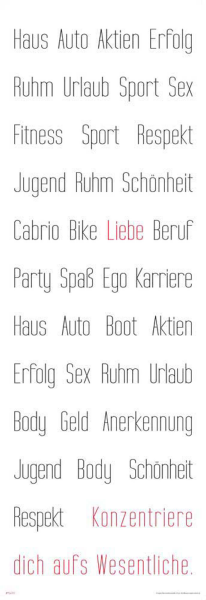 Motivational - Kunstdruck - Konzentration